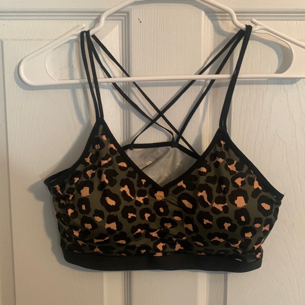 A sports bra